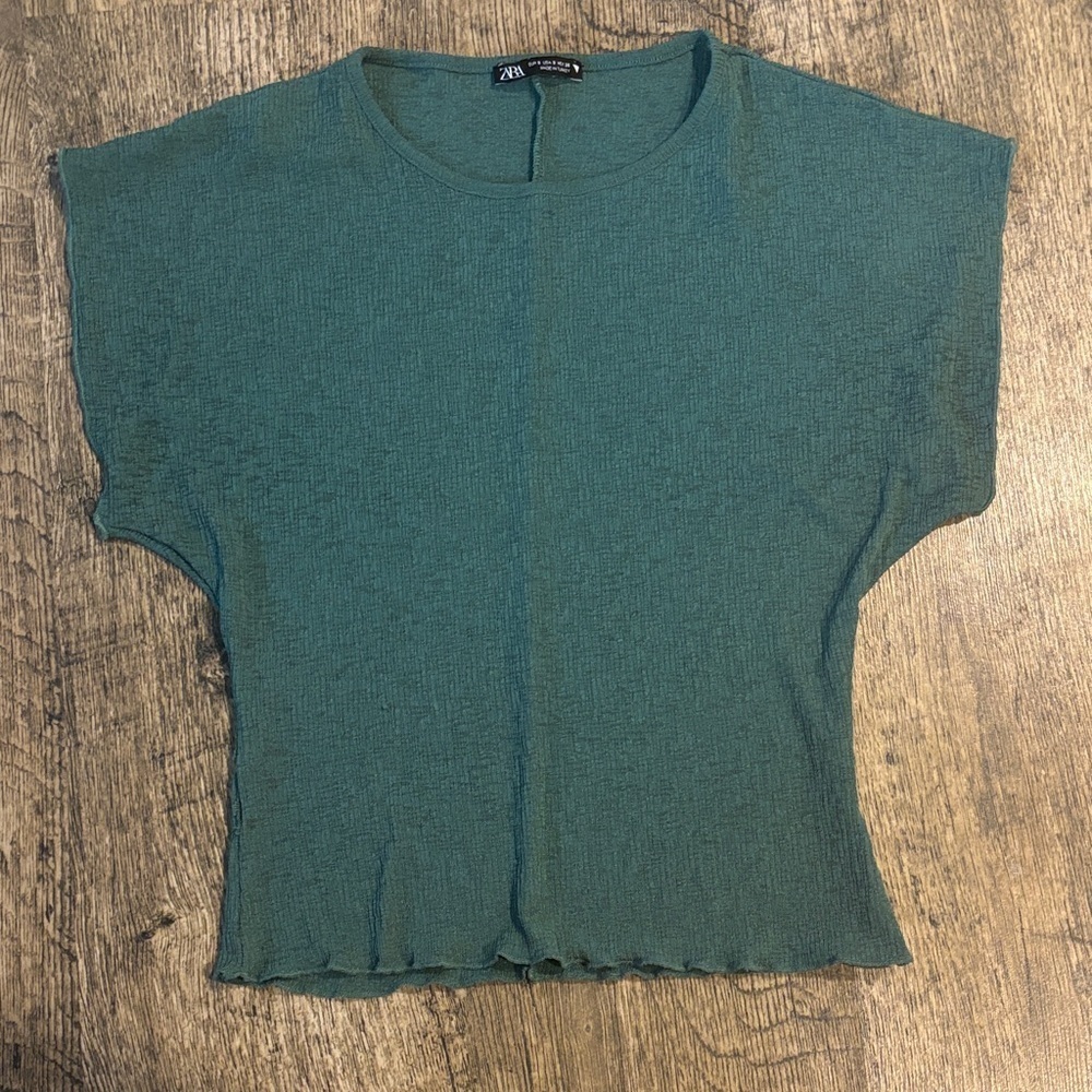 Zara Teal Women's Blouse Size S